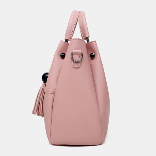 Women 3Pcs Tassel Multi-function Handbag Crossbody Bag Women 3Pcs Tassel Multi-function Handbag Crossbody Bag