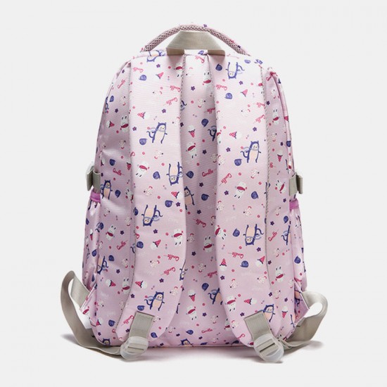 Women Waterproof Large Capacity Print Nylon Casual Backpack Women Waterproof Large Capacity Print Nylon Casual Backpack