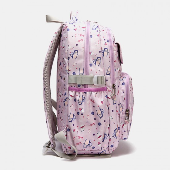 Women Waterproof Large Capacity Print Nylon Casual Backpack Women Waterproof Large Capacity Print Nylon Casual Backpack