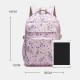 Women Waterproof Large Capacity Print Nylon Casual Backpack Women Waterproof Large Capacity Print Nylon Casual Backpack