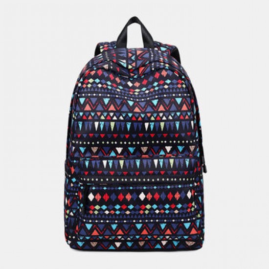 Women Waterproof Bohemian Printed National Backpack School Bag Women Waterproof Bohemian Printed National Backpack School Bag