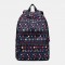 Women Waterproof Bohemian Printed National Backpack School Bag