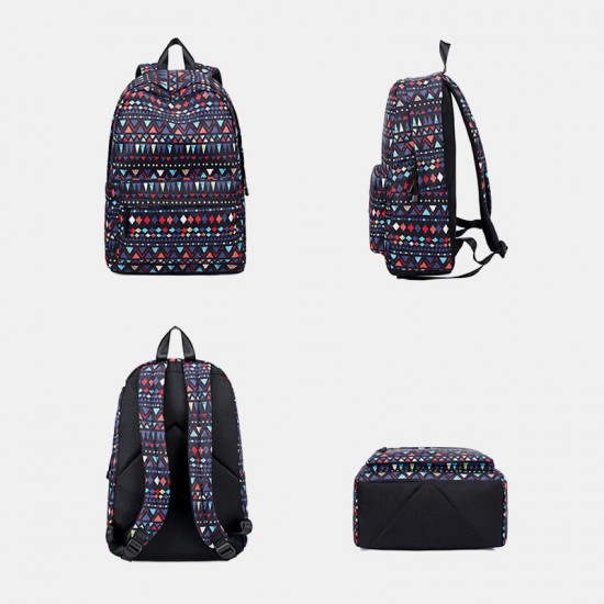 Women Waterproof Bohemian Printed National Backpack School Bag Women Waterproof Bohemian Printed National Backpack School Bag
