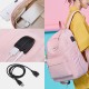 Women Fashion Large Capacity Backpack With USB Charging Port Women Fashion Large Capacity Backpack With USB Charging Port
