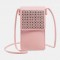 Women Casual Solid Hollow Out Touch Screen 6.3 inch Phone Bag Shoulder Bag Crossbody Bag