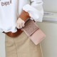 Women Casual Solid Hollow Out Touch Screen 6.3 inch Phone Bag Shoulder Bag Crossbody Bag Women Casual Solid Hollow Out Touch Screen 6.3 inch Phone Bag Shoulder Bag Crossbody Bag