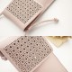 Women Casual Solid Hollow Out Touch Screen 6.3 inch Phone Bag Shoulder Bag Crossbody Bag Women Casual Solid Hollow Out Touch Screen 6.3 inch Phone Bag Shoulder Bag Crossbody Bag