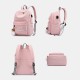 Women Large Capacity Casual Travel Outdoor Student School Bag With USB Charging Wear-resistance Backpack Women Large Capacity Casual Travel Outdoor Student School Bag With USB Charging Wear-resistance Backpack