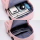 Women Large Capacity Casual Travel Outdoor Student School Bag With USB Charging Wear-resistance Backpack Women Large Capacity Casual Travel Outdoor Student School Bag With USB Charging Wear-resistance Backpack