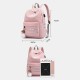 Women Large Capacity Casual Travel Outdoor Student School Bag With USB Charging Wear-resistance Backpack Women Large Capacity Casual Travel Outdoor Student School Bag With USB Charging Wear-resistance Backpack