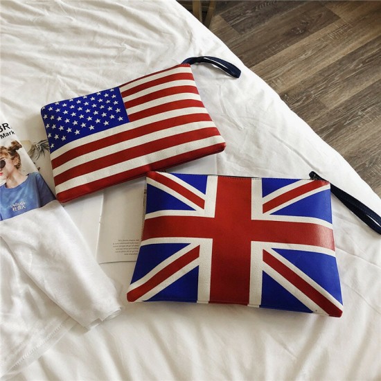 Fashion American Flag Independence Day Personality Clutches Bag Handbag Envelope Bag Fashion American Flag Independence Day Personality Clutches Bag Handbag Envelope Bag