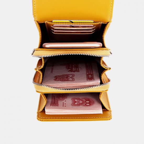 Women PU Leather Multi-carry Fashion Casual Phone Bag Cross Body Bag Women PU Leather Multi-carry Fashion Casual Phone Bag Cross Body Bag