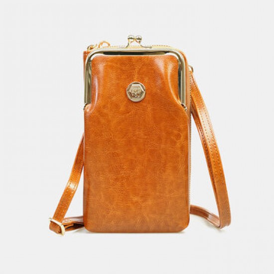 Women 9 Card Slots 6.3 Inch Phone Bag Solid Crossbody Bag Women 9 Card Slots 6.3 Inch Phone Bag Solid Crossbody Bag