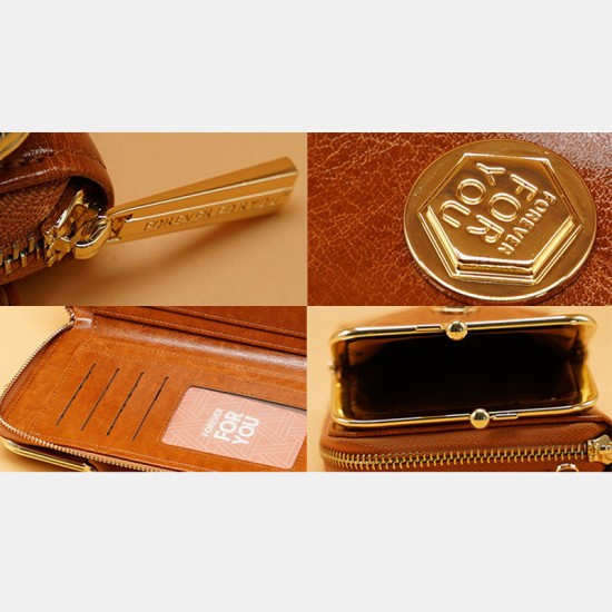 Women 9 Card Slots 6.3 Inch Phone Bag Solid Crossbody Bag Women 9 Card Slots 6.3 Inch Phone Bag Solid Crossbody Bag