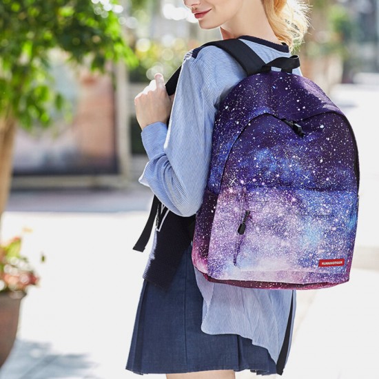Women 3Pcs Galaxy Printed School Backpack Meal Bag Pencil Case Women 3Pcs Galaxy Printed School Backpack Meal Bag Pencil Case