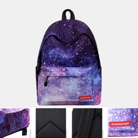 Women 3Pcs Galaxy Printed School Backpack Meal Bag Pencil Case Women 3Pcs Galaxy Printed School Backpack Meal Bag Pencil Case