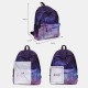 Women 3Pcs Galaxy Printed School Backpack Meal Bag Pencil Case Women 3Pcs Galaxy Printed School Backpack Meal Bag Pencil Case