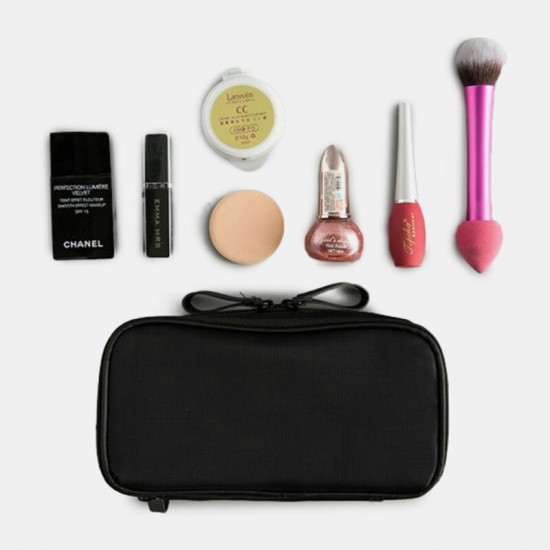 Women Waterproof Double Zipper Two Layers Large Capacity Storage Bag Clutch Cosmetic Bag Women Waterproof Double Zipper Two Layers Large Capacity Storage Bag Clutch Cosmetic Bag