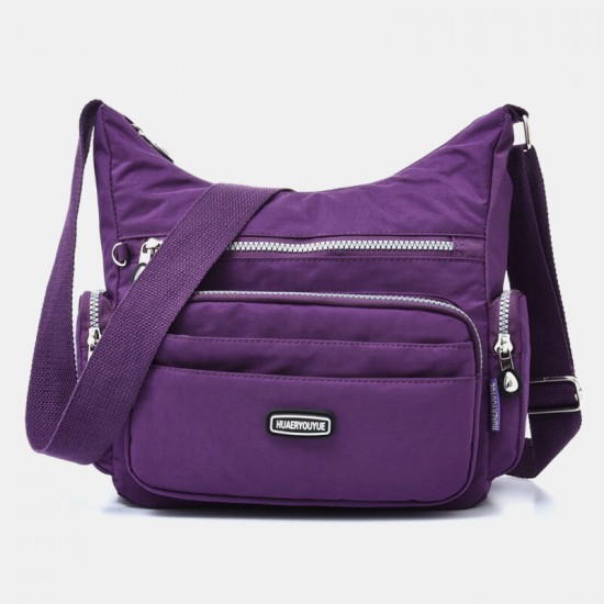 Women Waterproof Multi-pocket Solid Casual Crossbody Bag Shoulder Bag Women Waterproof Multi-pocket Solid Casual Crossbody Bag Shoulder Bag
