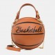 Women Unique Design Basketball Football Look Mini Round Bag Hangbag Fashion Adjustable Shoulder Bag Cross Body Bag Women Unique Design Basketball Football Look Mini Round Bag Hangbag Fashion Adjustable Shoulder Bag Cross Body Bag