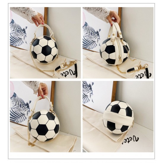 Women Unique Design Basketball Football Look Mini Round Bag Hangbag Fashion Adjustable Shoulder Bag Cross Body Bag Women Unique Design Basketball Football Look Mini Round Bag Hangbag Fashion Adjustable Shoulder Bag Cross Body Bag