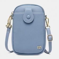 Women 6.3 Inch iPhone Solid Waterproof Crossbody Bag Phone Bag