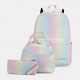 Women 3PcsSuits Large Capacity Waterproof Color Gradients Backpack Schoolbag Women 3PcsSuits Large Capacity Waterproof Color Gradients Backpack Schoolbag
