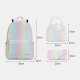 Women 3PcsSuits Large Capacity Waterproof Color Gradients Backpack Schoolbag Women 3PcsSuits Large Capacity Waterproof Color Gradients Backpack Schoolbag