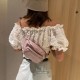Women Alligator Croc Pattern Chains Multi-Carry Belt Chest Bag Crossbody Bag Women Alligator Croc Pattern Chains Multi-Carry Belt Chest Bag Crossbody Bag