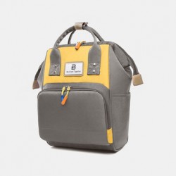 Women Oxford Patchwork Waterproof Anti theft Mommy Handbag Shoulder Bag Backpack