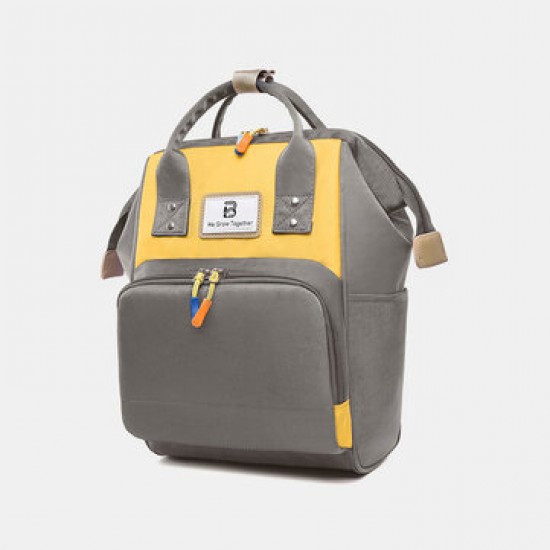 Women Oxford Patchwork Waterproof Anti theft Mommy Handbag Shoulder Bag Backpack Women Oxford Patchwork Waterproof Anti theft Mommy Handbag Shoulder Bag Backpack