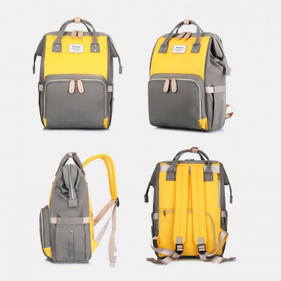 Women Oxford Patchwork Waterproof Anti theft Mommy Handbag Shoulder Bag Backpack Women Oxford Patchwork Waterproof Anti theft Mommy Handbag Shoulder Bag Backpack