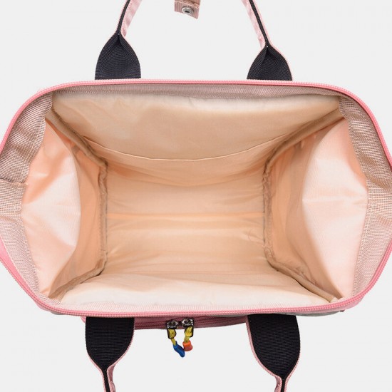 Women Oxford Patchwork Waterproof Anti theft Mommy Handbag Shoulder Bag Backpack Women Oxford Patchwork Waterproof Anti theft Mommy Handbag Shoulder Bag Backpack
