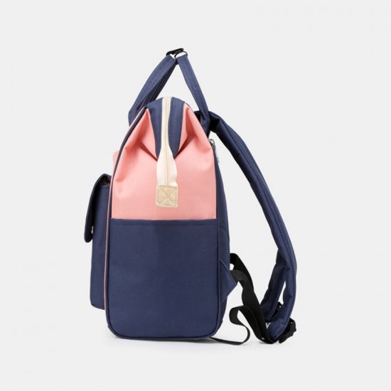 Women Oxford Patchwork Waterproof Anti theft Mommy Handbag Shoulder Bag Backpack Women Oxford Patchwork Waterproof Anti theft Mommy Handbag Shoulder Bag Backpack
