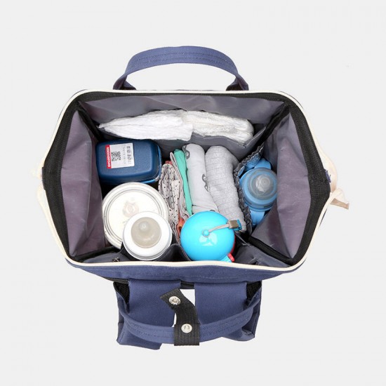 Women Oxford Patchwork Waterproof Anti theft Mommy Handbag Shoulder Bag Backpack Women Oxford Patchwork Waterproof Anti theft Mommy Handbag Shoulder Bag Backpack