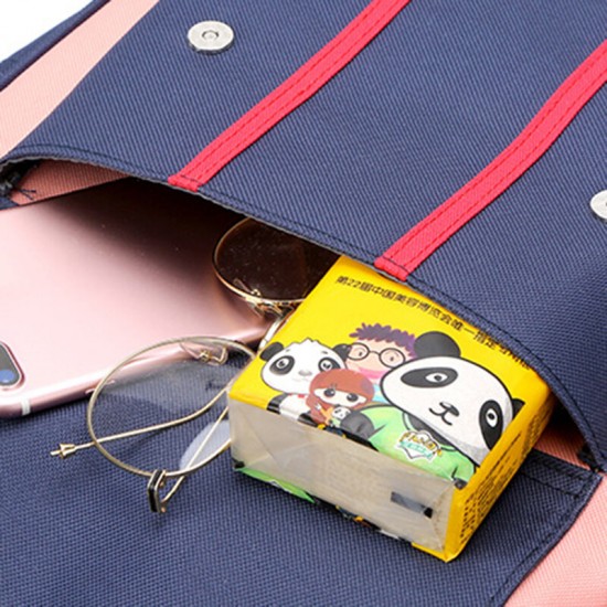 Women Oxford Patchwork Waterproof Anti theft Mommy Handbag Shoulder Bag Backpack Women Oxford Patchwork Waterproof Anti theft Mommy Handbag Shoulder Bag Backpack