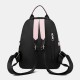 Women Oxford Waterproof Cartoon Multi-carry Patchwork Casual Backpack Women Oxford Waterproof Cartoon Multi-carry Patchwork Casual Backpack