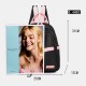 Women Oxford Waterproof Cartoon Multi-carry Patchwork Casual Backpack Women Oxford Waterproof Cartoon Multi-carry Patchwork Casual Backpack
