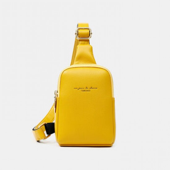 Women 4 Card Slots 6.5 Inch Phone Holder Solid Casual Chest Bag Crossbody Bag Women 4 Card Slots 6.5 Inch Phone Holder Solid Casual Chest Bag Crossbody Bag