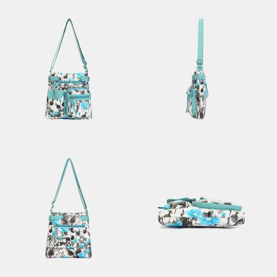 Angel Kiss Women PU Leather Multicolor Printing Waterproof Multi-pocket Anti-theft Crossbody Bag Shoulder Bag Angel Kiss Women PU Leather Multicolor Printing Waterproof Multi-pocket Anti-theft Crossbody Bag Shoulder Bag
