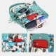 Angel Kiss Women PU Leather Multicolor Printing Waterproof Multi-pocket Anti-theft Crossbody Bag Shoulder Bag Angel Kiss Women PU Leather Multicolor Printing Waterproof Multi-pocket Anti-theft Crossbody Bag Shoulder Bag