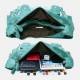 Women Tie Dye Multi-carry Waterproof Large Capacity Crossbody Bag Shoulder Bag Handbag Backpack Women Tie Dye Multi-carry Waterproof Large Capacity Crossbody Bag Shoulder Bag Handbag Backpack