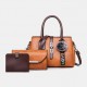 Women 3PCS PU Leather Multi-Layers Ladies Bags Casual Business Handbag Crossbody Bag Women 3PCS PU Leather Multi-Layers Ladies Bags Casual Business Handbag Crossbody Bag