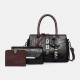 Women 3PCS PU Leather Multi-Layers Ladies Bags Casual Business Handbag Crossbody Bag Women 3PCS PU Leather Multi-Layers Ladies Bags Casual Business Handbag Crossbody Bag
