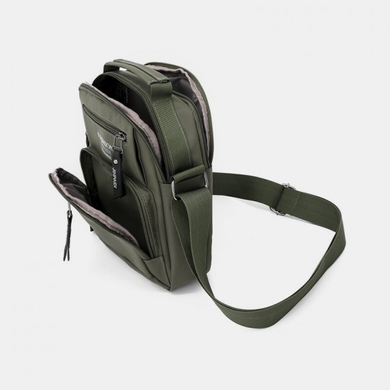 Men Oxford Cloth Multi-pocket Large Capacity Multi-Layers Waterproof Crossbody Bag Shoulder Bag Men Oxford Cloth Multi-pocket Large Capacity Multi-Layers Waterproof Crossbody Bag Shoulder Bag