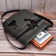 Women Felt Stripe Pattern Three-dimensional Vision Cat Print Shoulder Bag Crossbody Bag Women Felt Stripe Pattern Three-dimensional Vision Cat Print Shoulder Bag Crossbody Bag