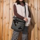 Women Felt Stripe Pattern Three-dimensional Vision Cat Print Shoulder Bag Crossbody Bag Women Felt Stripe Pattern Three-dimensional Vision Cat Print Shoulder Bag Crossbody Bag