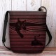Women Felt Stripe Pattern Three-dimensional Vision Cat Print Shoulder Bag Crossbody Bag Women Felt Stripe Pattern Three-dimensional Vision Cat Print Shoulder Bag Crossbody Bag