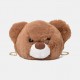 Women Cute Plush Bear Chains Shoulder Bag Crossbody Bag Women Cute Plush Bear Chains Shoulder Bag Crossbody Bag