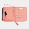 Women Leather Solid Color Multifunction Tassel 6 Card Slots Pen Phone Bag Clutch Bag